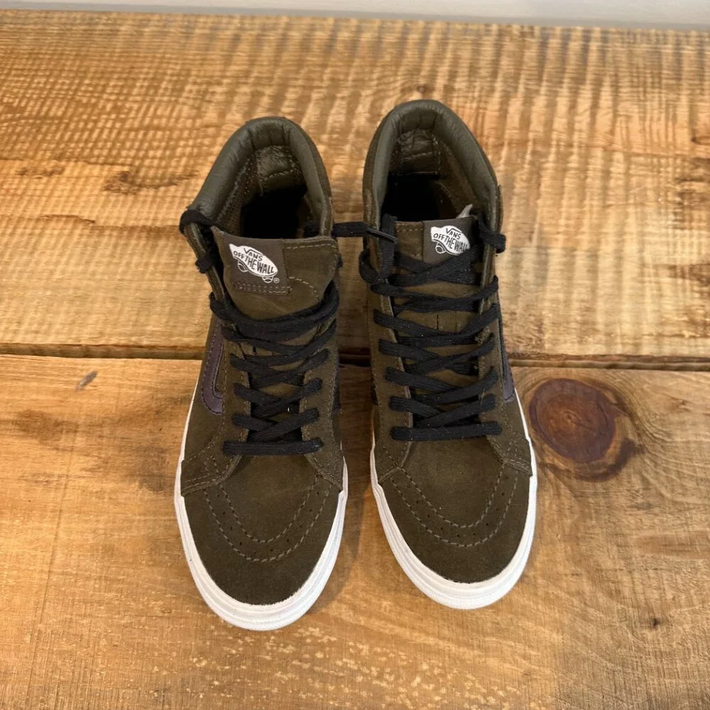 Vans SK-8 Hi Slim Cutout Tarmac/True White Size 6.5  W /5.0 M
